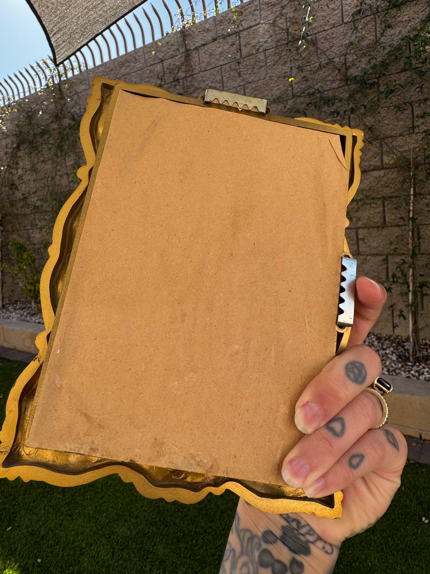 Fossilized Shark Tooth Mirror