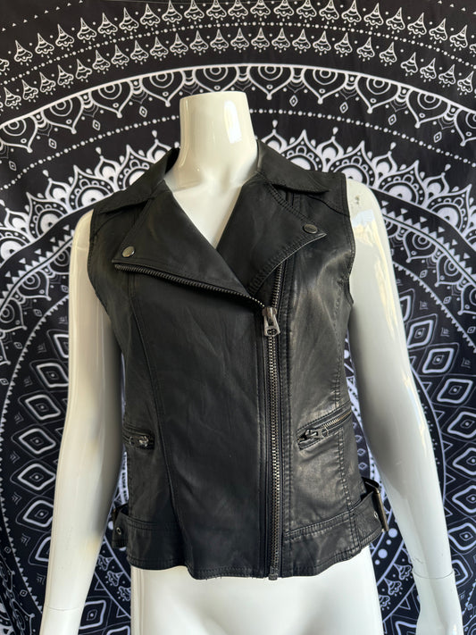 Pleather vest